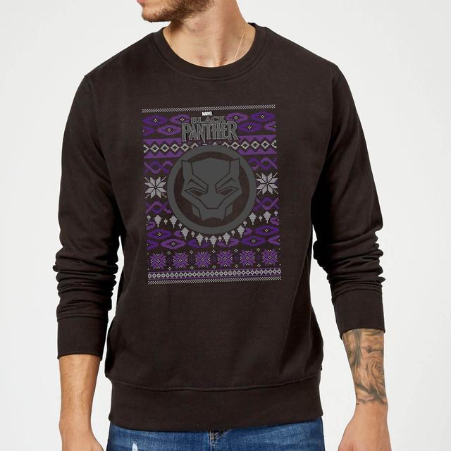 Marvel Avengers Black Panther Christmas Jumper - Black - M on Productcaster.