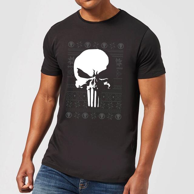 Marvel Punisher Men's Christmas Camiseta - Negra - M on Productcaster.