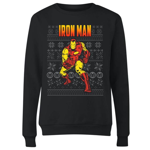 Marvel Avengers Classic Iron Man Women's Christmas Jumper - Black - L on Productcaster.