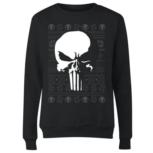 Marvel Punisher Women's Christmas Jumper - Black - M on Productcaster.