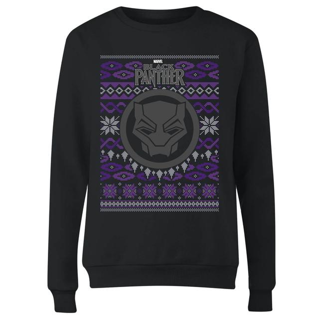 Marvel Avengers Black Panther Dames kersttrui - Zwart - XL on Productcaster.