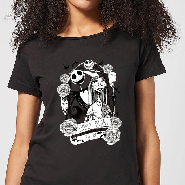 Nightmare Before Christmas Jack Skellington and Sally Women's T-Shirt - Black - M on Productcaster.