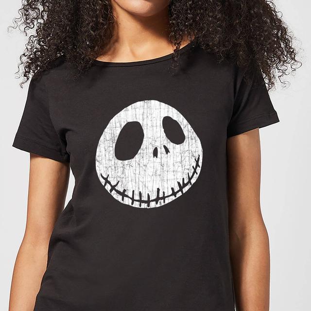 Nightmare Before Christmas Jack Skellington Crinkle Women's T-Shirt - Black - L on Productcaster.