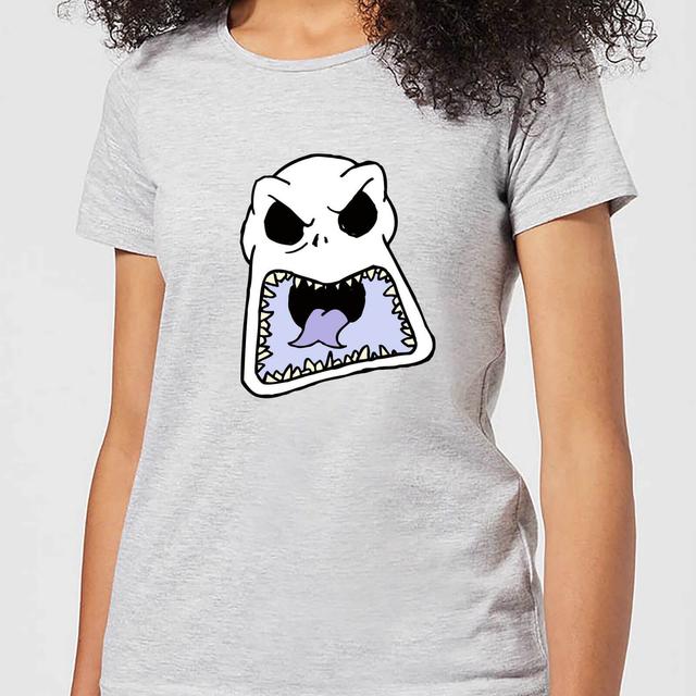 Nightmare Before Christmas Jack Skellington Angry Face Women's T-Shirt - Grey - S - Grå on Productcaster.