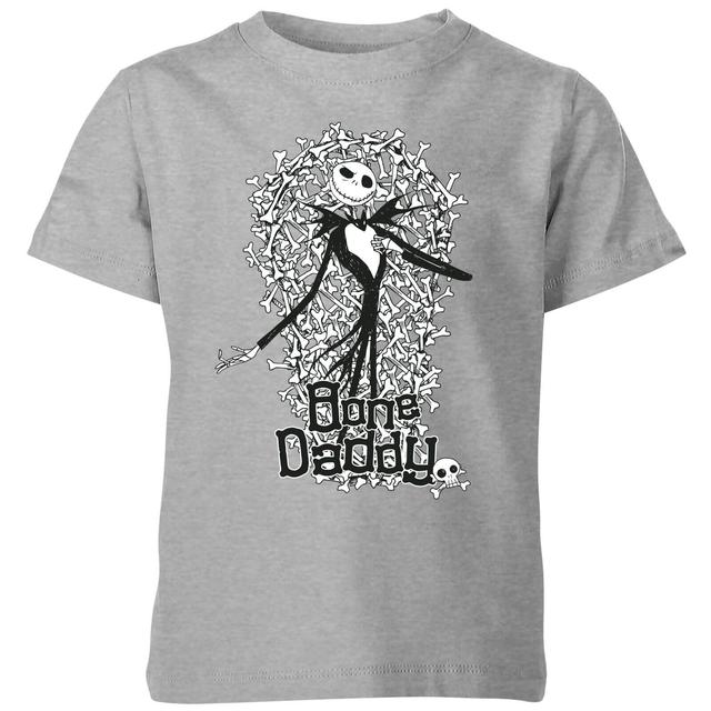 Camiseta para niños Pesadilla antes de Navidad Jack Skellington Bone Daddy - Gris - 9-10 años on Productcaster.