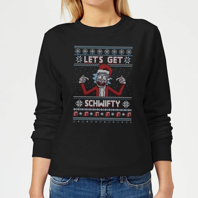 Rick and Morty Lets Get Schwifty Women's Christmas Jumper - Black - XXL on Productcaster.