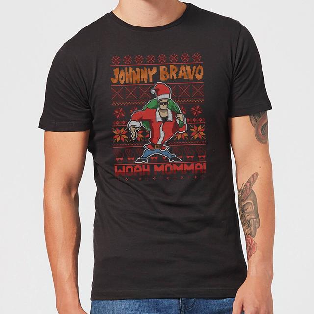 T-Shirt de Noël Homme Johnny Bravo Johnny Bravo Motifs Festifs - Noir - XL on Productcaster.