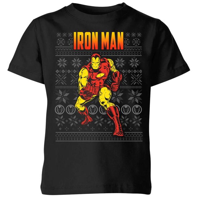 Marvel Avengers Classic Iron Man Kinder T-Shirt - Schwarz - 5-6 Jahre on Productcaster.