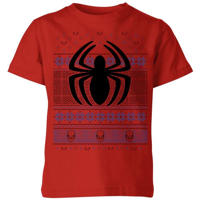 Camiseta de Navidad para niños Avengers Spider-Man Logo - Rojo - 11-12 años - Rojo on Productcaster.