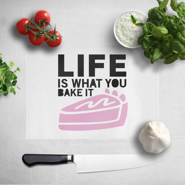 Life Is What You Bake It Chopping Board on Productcaster.