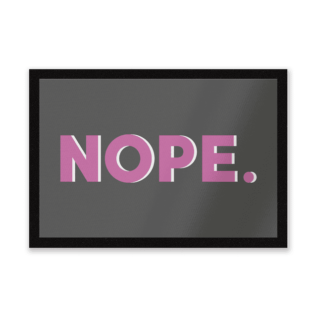 Nope Door Mat on Productcaster.