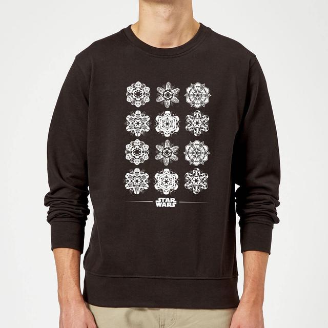 Star Wars Snowflake - Sudadera Navideña Negra - S on Productcaster.