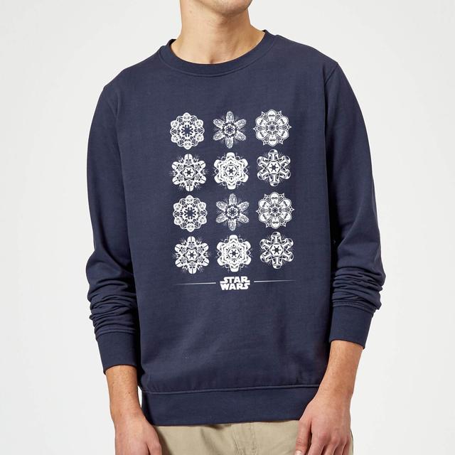 Star Wars Snowflake Christmas Jumper - Navy - L on Productcaster.