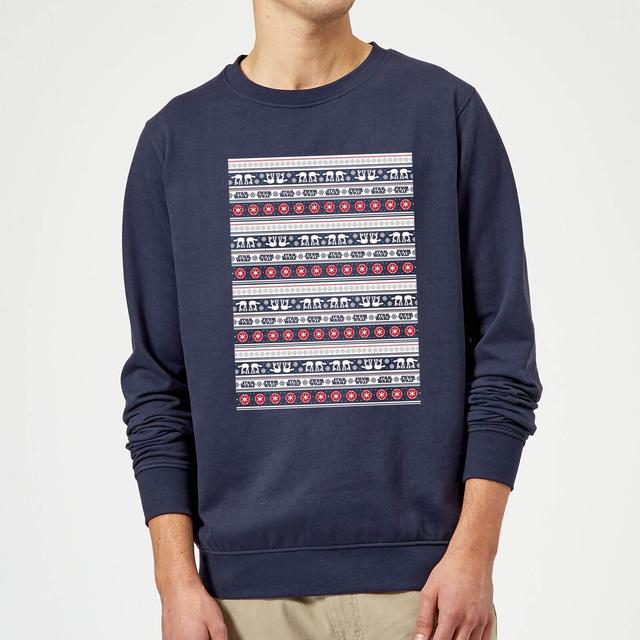 Star Wars AT-AT Pattern Christmas Jumper - Navy - M on Productcaster.