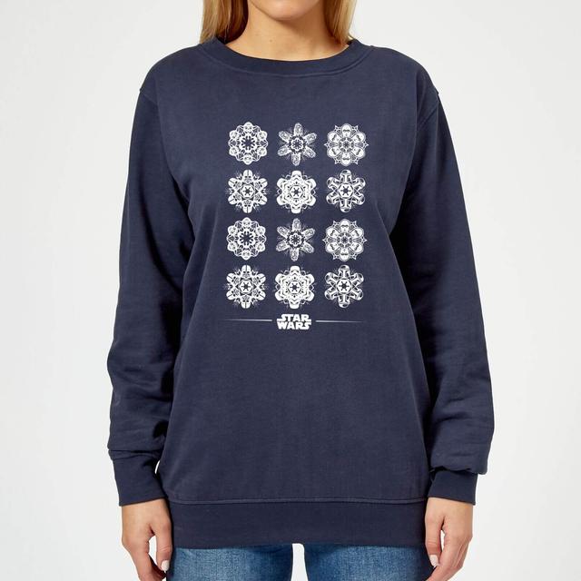 Star Wars Snowflake Women's Christmas Jumper - Navy - XS on Productcaster.