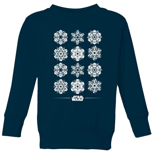 Star Wars Snowflake Pull de Noël pour enfants - Bleu Marine - 9-10 ans on Productcaster.