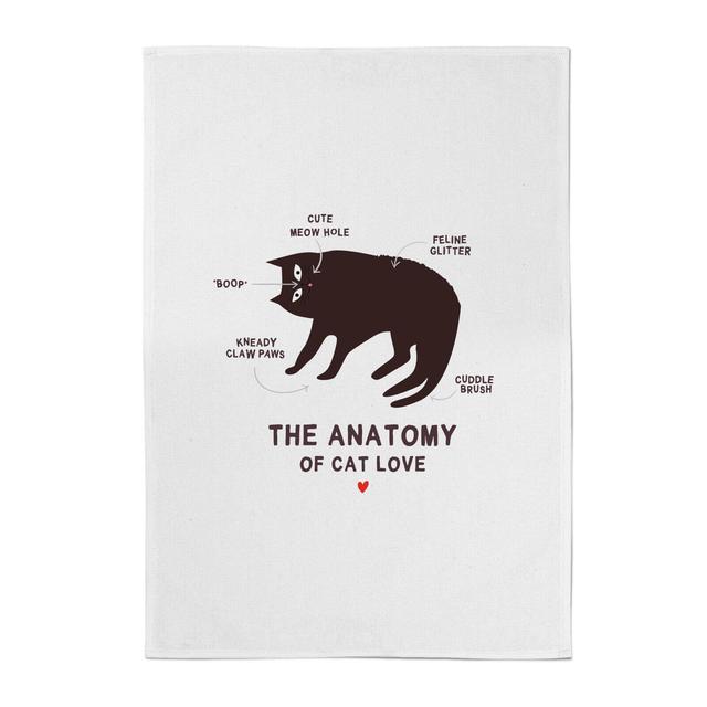 The Anatomy Of Cat Love Cotton Tea Towel on Productcaster.