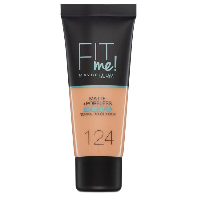 Maybelline Fit Me! Matte and Poreless Foundation 30 ml (διάφορες αποχρώσεις) - 124 Soft Sand on Productcaster.