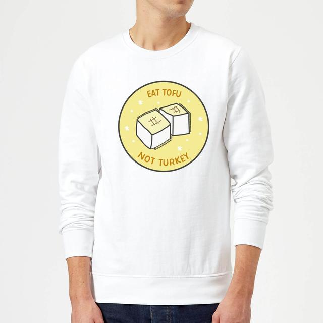 Eat Tofu Not Turkey Christmas Sweatshirt - White - XXL - Weiß on Productcaster.