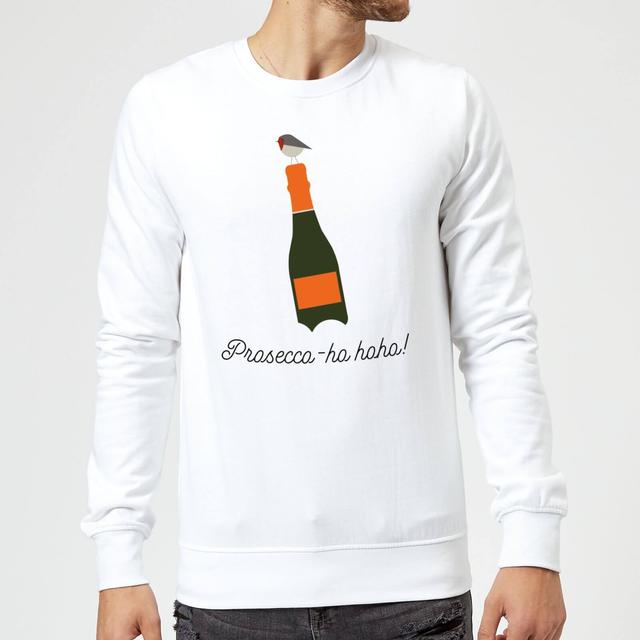 Prosecco-ho-ho Christmas Sweatshirt - White - L - Weiß on Productcaster.