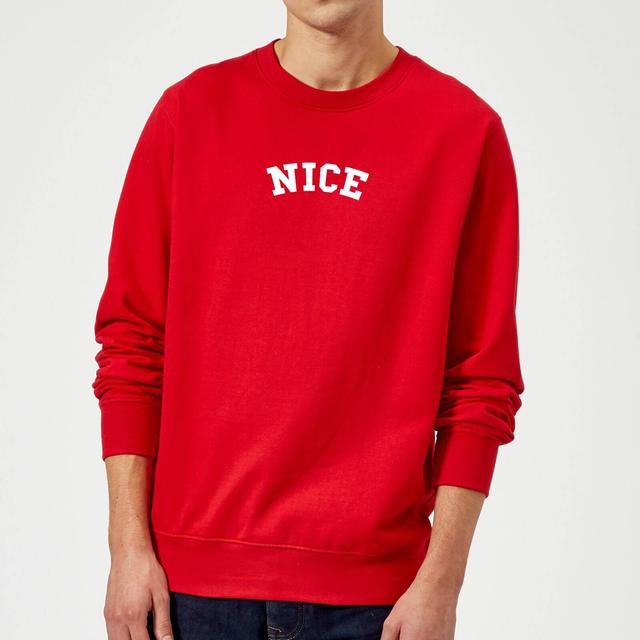 Nice Christmas Sweatshirt - Red - XL - Rot on Productcaster.