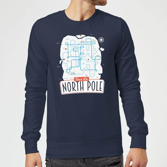 Christmas Sweatshirt - Navy - S - Marineblau on Productcaster.