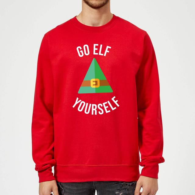 Go Elf Yourself Christmas Sweatshirt - Red - XXL on Productcaster.