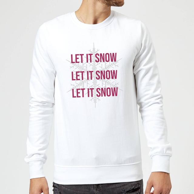 Let It Snow Christmas Sweatshirt - White - XXL - Weiß on Productcaster.