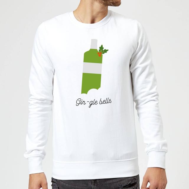 Gin-gle Bells Christmas Sweatshirt - White - L - Weiß on Productcaster.