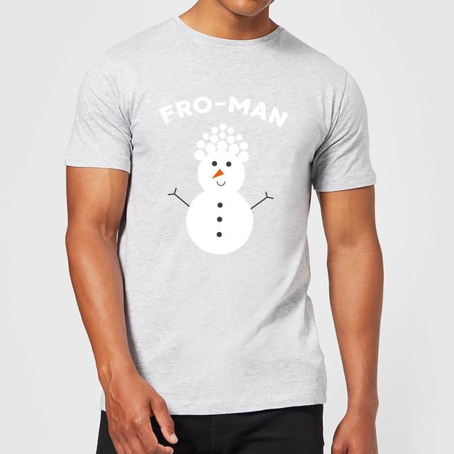 Fro-Man Men's Christmas T-Shirt - Grey - L - Grau on Productcaster.