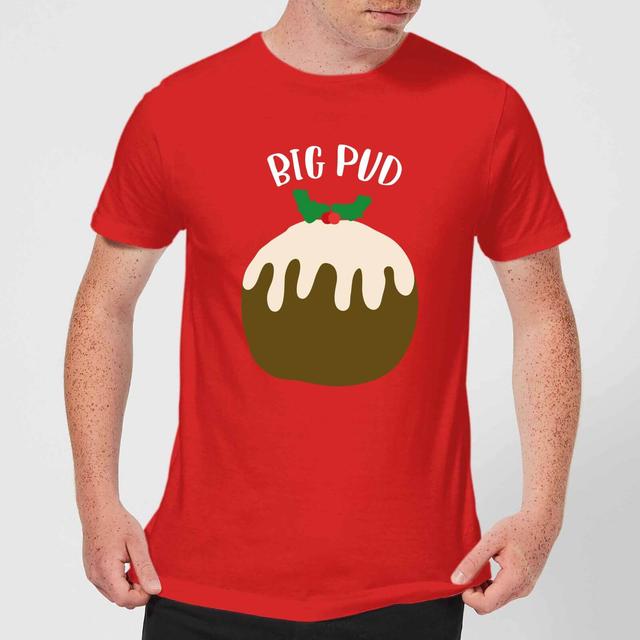 Big Pud Men's Christmas T-Shirt - Red - S - Rot on Productcaster.