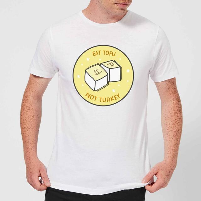 Eat Tofu Not Turkey Men's Christmas T-Shirt - White - S - Weiß on Productcaster.