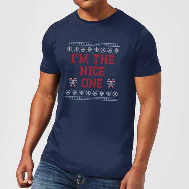 I'm The Nice One Men's Christmas T-Shirt - Navy - XXL - Marineblau on Productcaster.