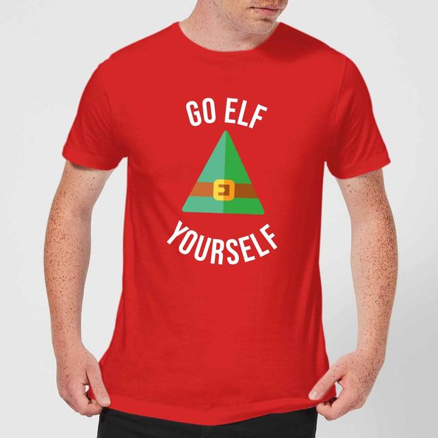 Go Elf Yourself Men's Christmas T-Shirt - Red - S - Rot on Productcaster.