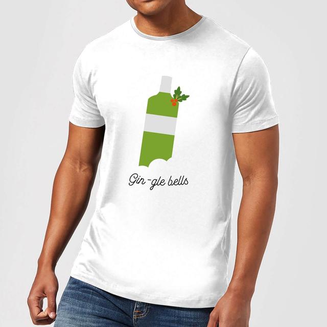 Gin-gle Bells Men's Christmas T-Shirt - White - L - Weiß on Productcaster.