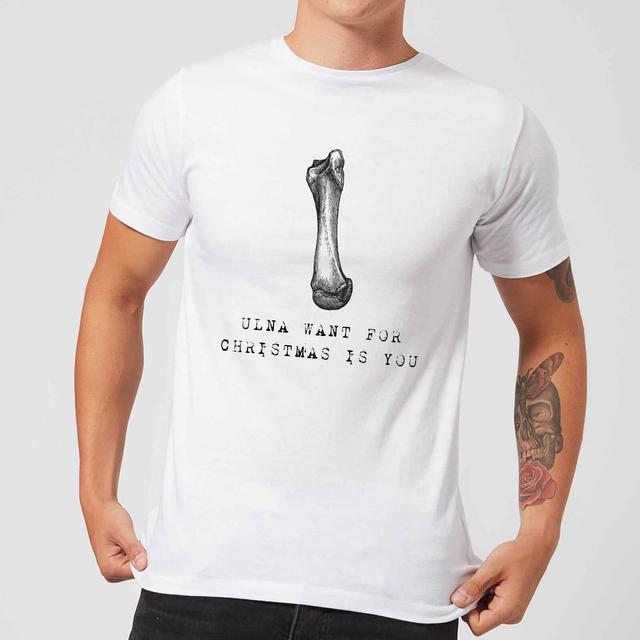 Ulna Want for Christmas Is You Men's Christmas T-Shirt - White - 5XL - Weiß on Productcaster.