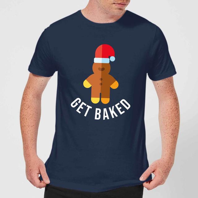 Get Baked Men's Christmas T-Shirt - Navy - XXL - Marineblau on Productcaster.