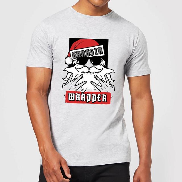 Gangsta Wrapper Men's Christmas T-Shirt - Grey - S - Grau on Productcaster.