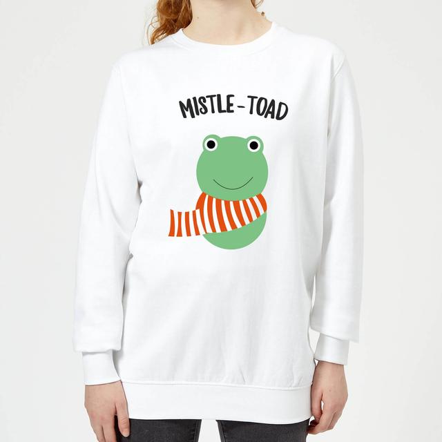 Mistle-Toad Women's Christmas Sweatshirt - White - XL - White on Productcaster.