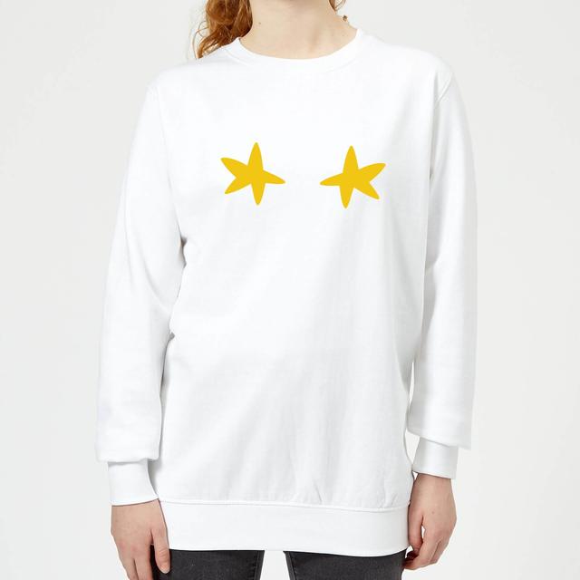 Stars Women's Christmas Sweatshirt - White - XXL - Weiß on Productcaster.