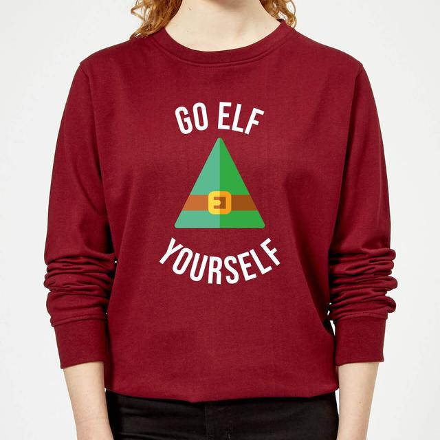 Go Elf Yourself Women's Christmas Sweatshirt - Burgundy - XXL - Burgundy on Productcaster.