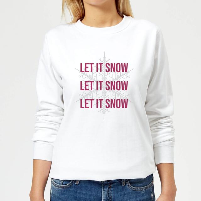 Let It Snow Women's Christmas Sweatshirt - White - XXL on Productcaster.