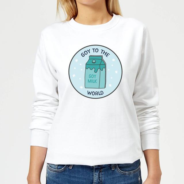 Soy To The World Women's Christmas Sweatshirt - White - XS - Weiß on Productcaster.