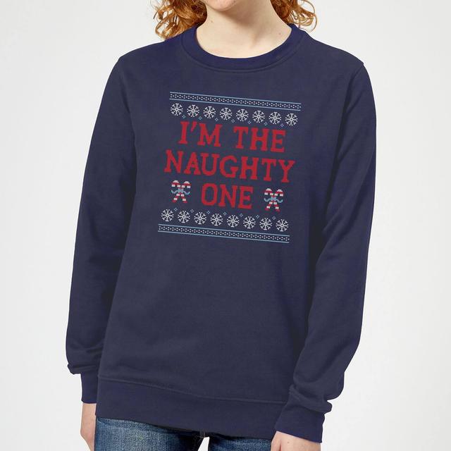 I'm The Naughty One Women's Christmas Sweatshirt - Navy - M on Productcaster.