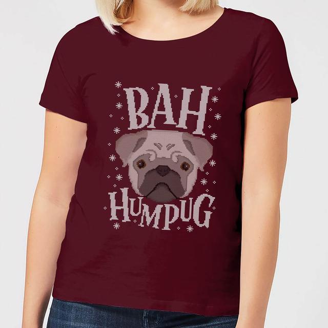 Bah Humpug Women's Christmas T-Shirt - Burgundy - M - Burgundy on Productcaster.