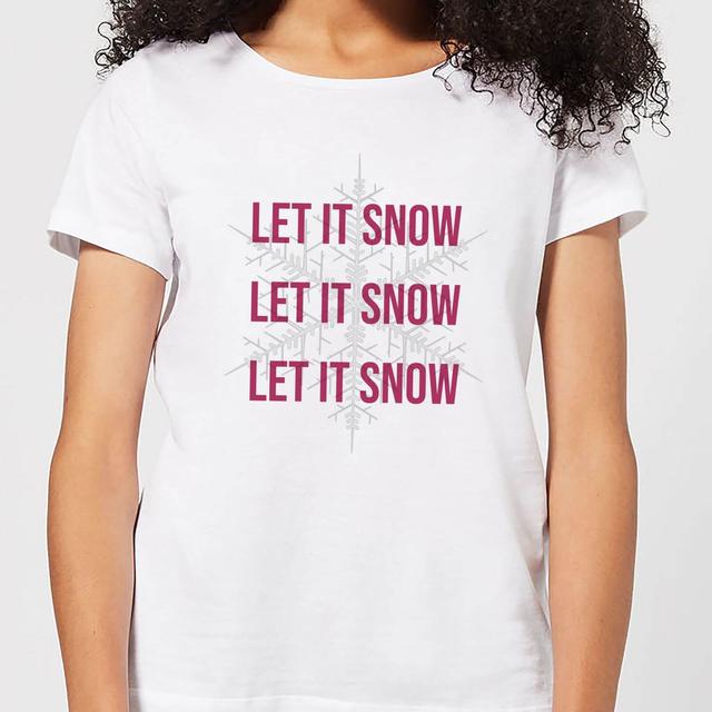 Let It Snow Women's Christmas T-Shirt - White - XL on Productcaster.