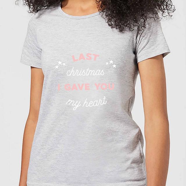 Last Christmas I Gave You My Heart Women's Christmas T-Shirt - Grey - 4XL - Grey on Productcaster.