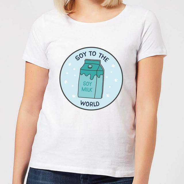 Soy To The World Women's Christmas T-Shirt - White - M - Weiß on Productcaster.