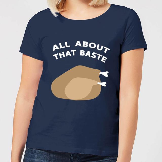 All About That Baste Women's Christmas T-Shirt - Navy - L on Productcaster.