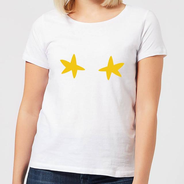 Stars Women's Christmas T-Shirt - White - XL - Weiß on Productcaster.